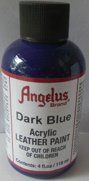 Angelus Acrylic Paint Dark Blue 118ml Angelus Leather Paint  Angelus 2 Thin, Angelus 2 Hard, Angelus Preparer and Degalzer Angelus Stripper Leather Paint  Leather Dye Leather Preparer Acrylic Paint